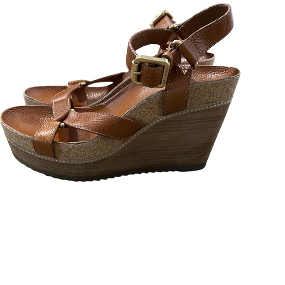 Tory Burch EUC wedge sandal size 9.5 - Picture 6 of 16